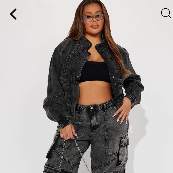 BNWT black denim jacket - Picture 2 of 11